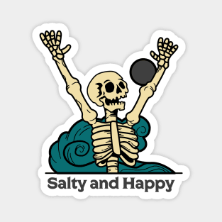 Salty and Happy Skeleton Magnet