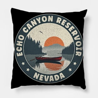 Echo Canyon Reservoir Nevada Sunset Pillow