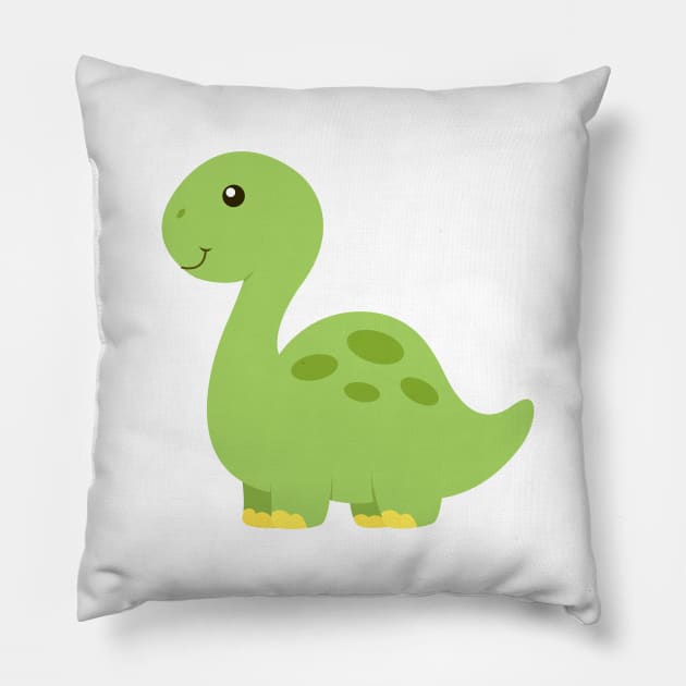 Dinosaur Kids Dino Design Pillow by samshirts