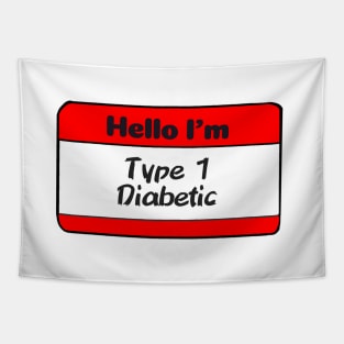 T1D Nametag Tapestry