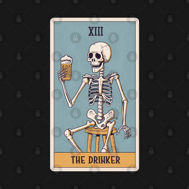 The Drinker Tarot Card by zoljo