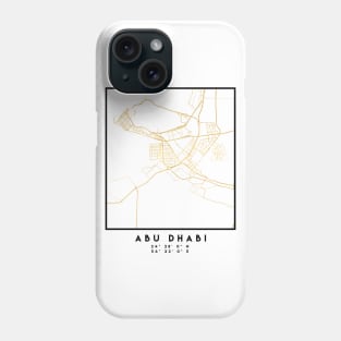 ABU DHABI CITY STREET MAP ART Phone Case