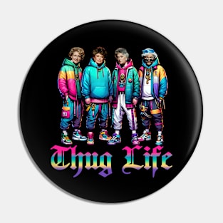 THUG LIFE GOLDEN GIRLS FULLCOLRS ART Pin