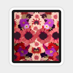 Groovy Flower Power Pattern Magnet