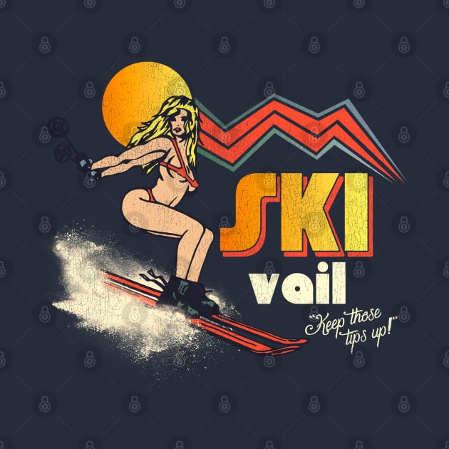 Ski Vail 70s/80s Retro Souvenir Style Skiing by darklordpug