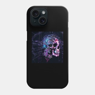 Lily wire skull Phone Case