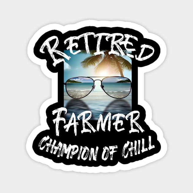 Retired Farmer Magnet by Alpha Omega Expression