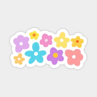 Naif pretty pastel painted flowers (for kids and grownups!) Magnet