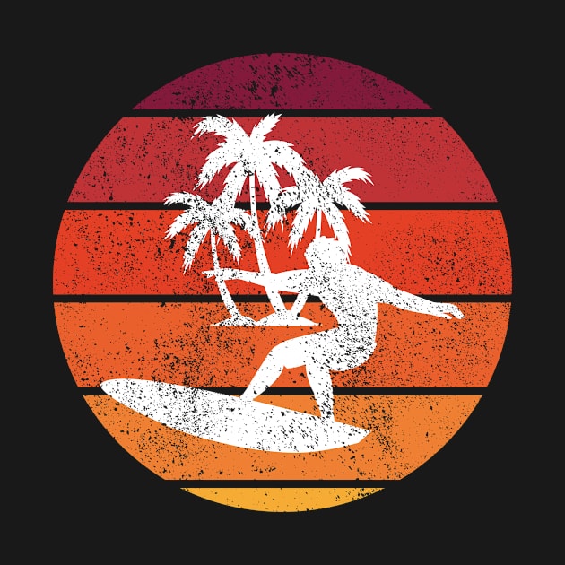 Surfer sunset summer water sports by Crazy Shirts