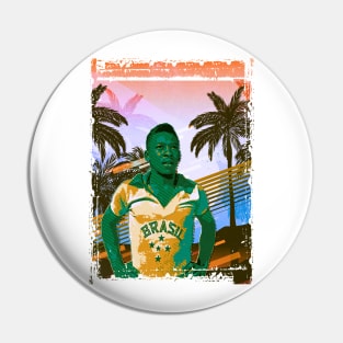 Pele retro art Pin