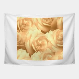 Seamless floral pattern of yellow roses. Tapestry