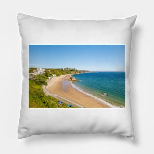 Tenby North Beach, Pembrokeshire, Wales Pillow
