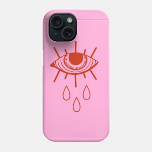 Crying, seeing eye Phone Case