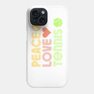 Peace Love Tennis Phone Case