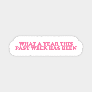 What A Year This Week Has Been Shirt, Tired Mom Shirt, Sarcastic TShirts For Women, New Mother Gift, Adulting Is Hard Shirt, Funny Mom Magnet