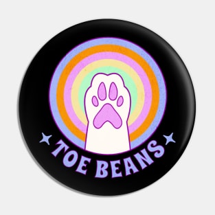 Toe Beans Cat Pin