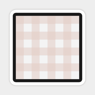 Pink Tea Towel Buffalo Plaid Magnet