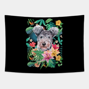 Tropical Pumi Dog Tapestry