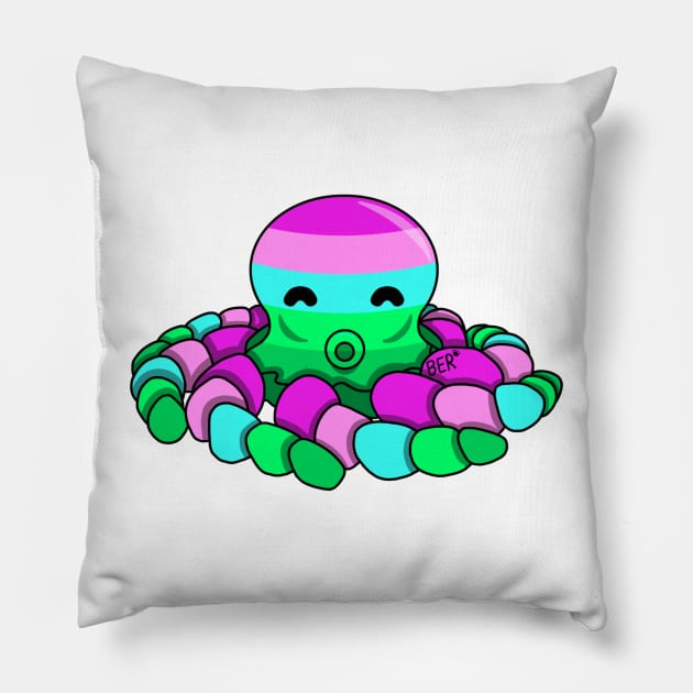 Toric Pride Fidget Octopus Pillow by SentABearToSpace 