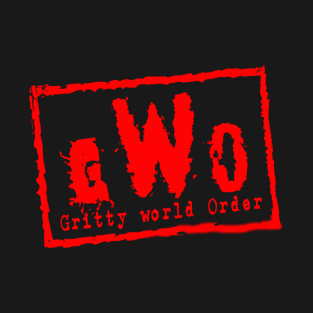 Gritty World Order (Red Design) T-Shirt