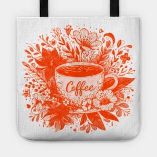 mornings are for coffee and contemplation - Coffee Lover, I Love Coffee, Coffee Cup Tote