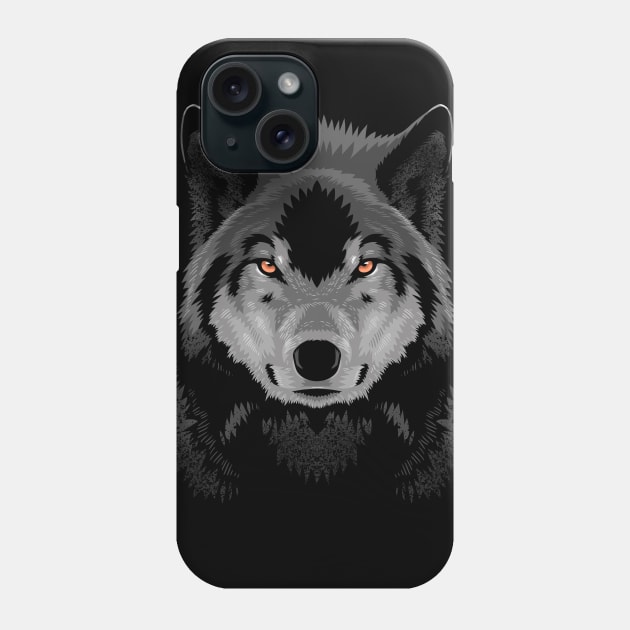 Amazing  shadow wolf Phone Case by albertocubatas