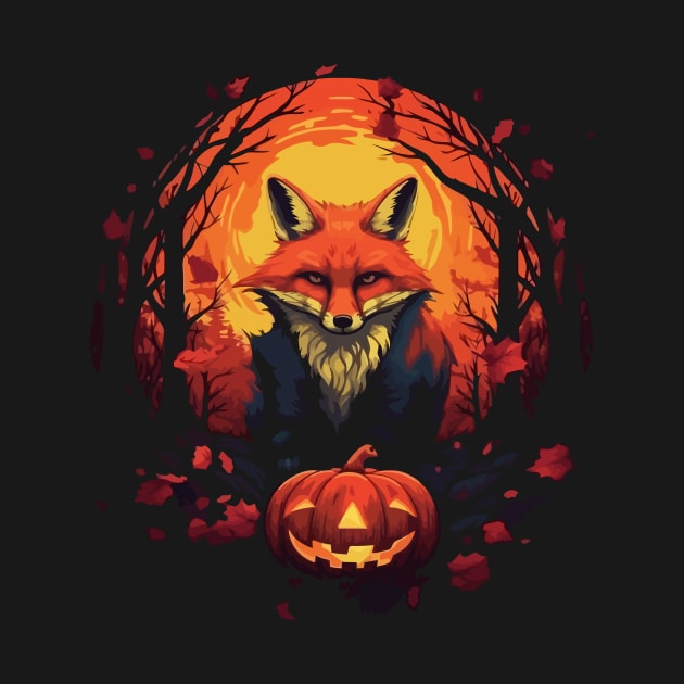 Red Fox Halloween by JH Mart