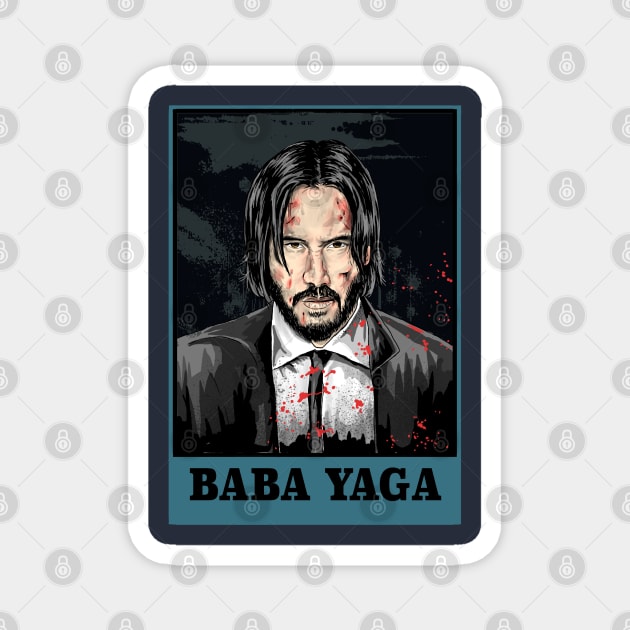 BABA YAGA Magnet by AMOS_STUDIO