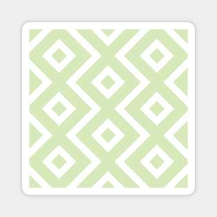 Mint Green Diamond Pastel Color Pattern Magnet