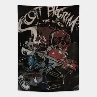 Scott Pilgrim Newspaper Cutout Tapestry