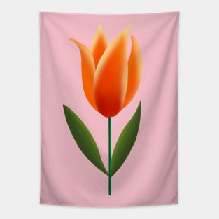Orange Tulip Tapestry