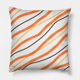 Tile of curvy lines Pillow