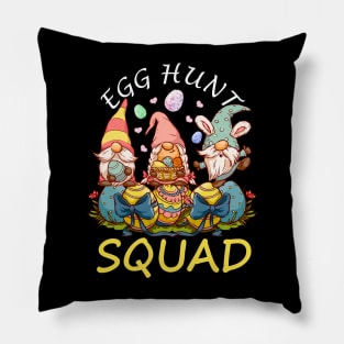 Egg Hunt SQUAD, Easter Gnomes Shirt Pillow