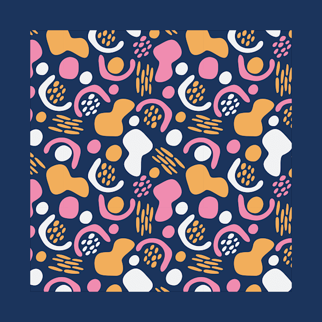 Summer shapes pattern I by MomoLab