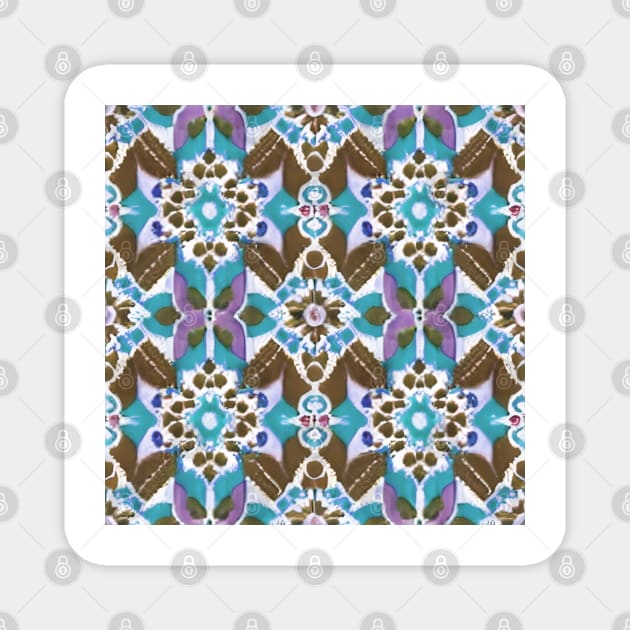 Retro Bohemian Pattern Magnet by PurplePeacock