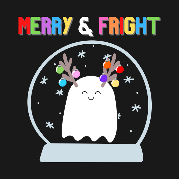 Merry & Fright (bright) Holiday Winter Ghost by TheMavenMedium