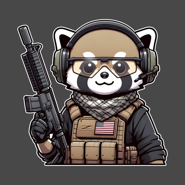 Tactical Tanuki by Rawlifegraphic