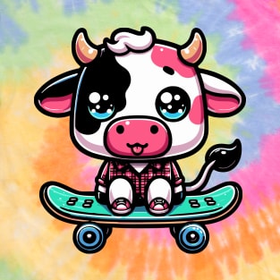 Cow on a Skateboard T-Shirt