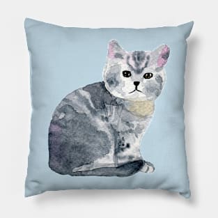 Gray kitty Pillow