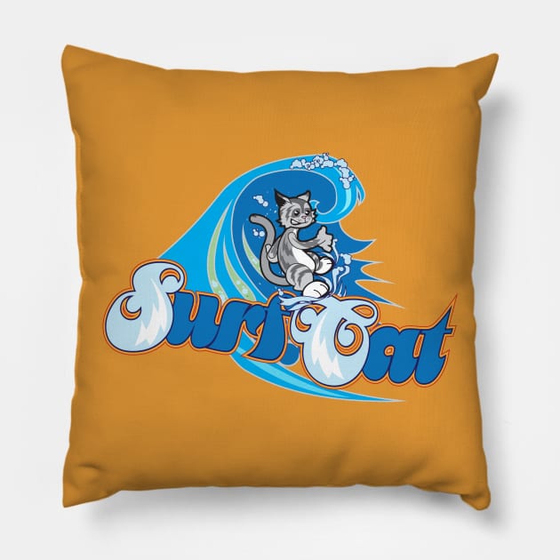 SurfCat Pillow by surfdog