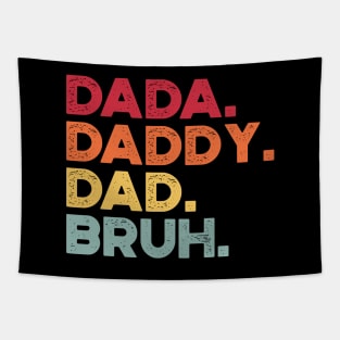 Dada Daddy Dad Bruh Sunset Funny Father's Day Tapestry