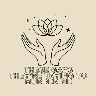 lotus hand with quotes T-Shirt