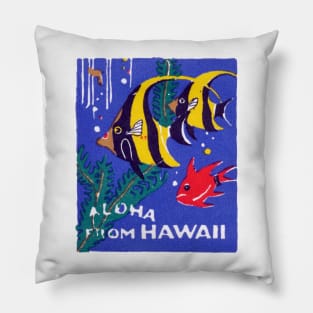 1930 Tropical Fish, Hawaii Pillow