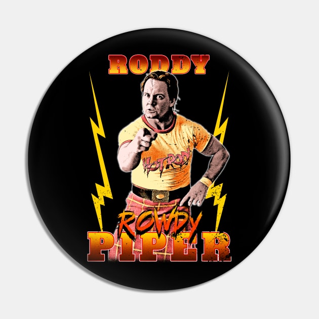 Pointing Roddy Piper Pin by RetroVania