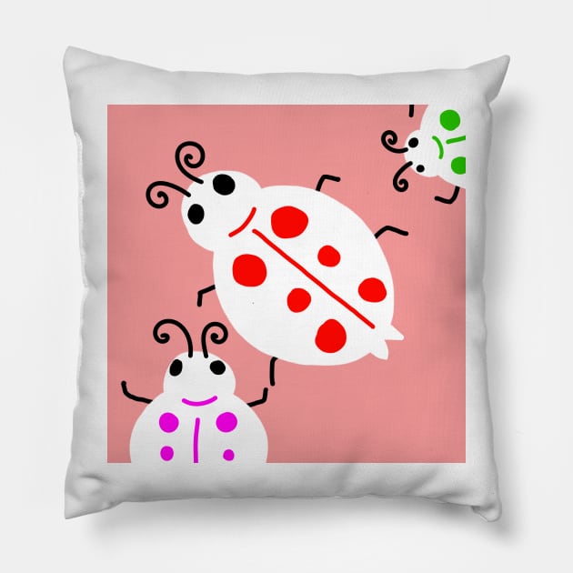 Cute bug Pillow by Azujark 