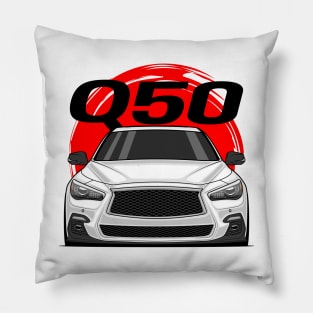 Front White Q50 Sedan JDM Pillow