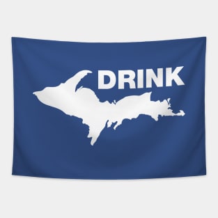 Drink Up Michigan Tapestry