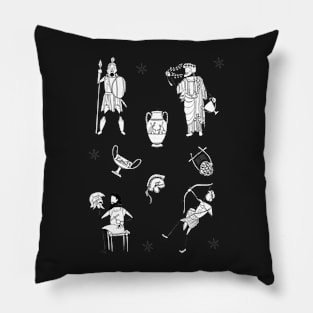 Greek Myth Comix - The Gods Sticker Pack 3 Pillow