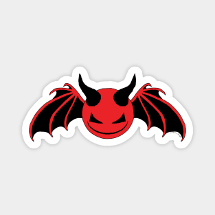 SinnerG Smile - Black on Red Magnet