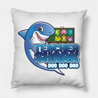 'Teacher Shark Doo Doo' Awesome Shark Gift Pillow